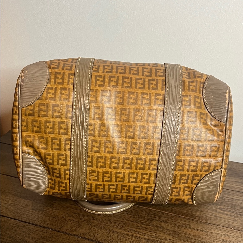 Fendi Tan Monogram Duffel Bag - Picture 7 of 15